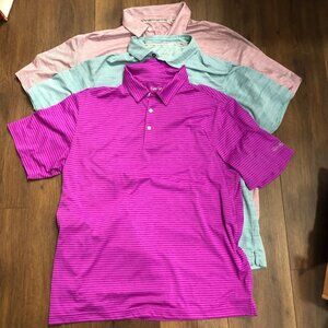 Walter Hagen Shirt Mens XL Golf Polo Lightweight Short Sleeve 11 Majors LOT OF 3